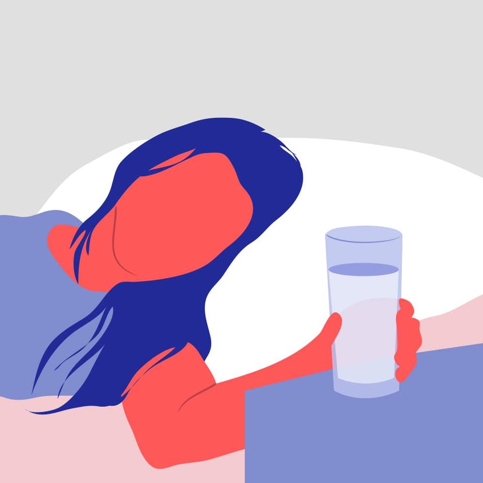 Those who suffer from frequent nighttime urination may not have the ability to wait until morning — so stopping liquid consumption 2 hours before bed should do the trick.